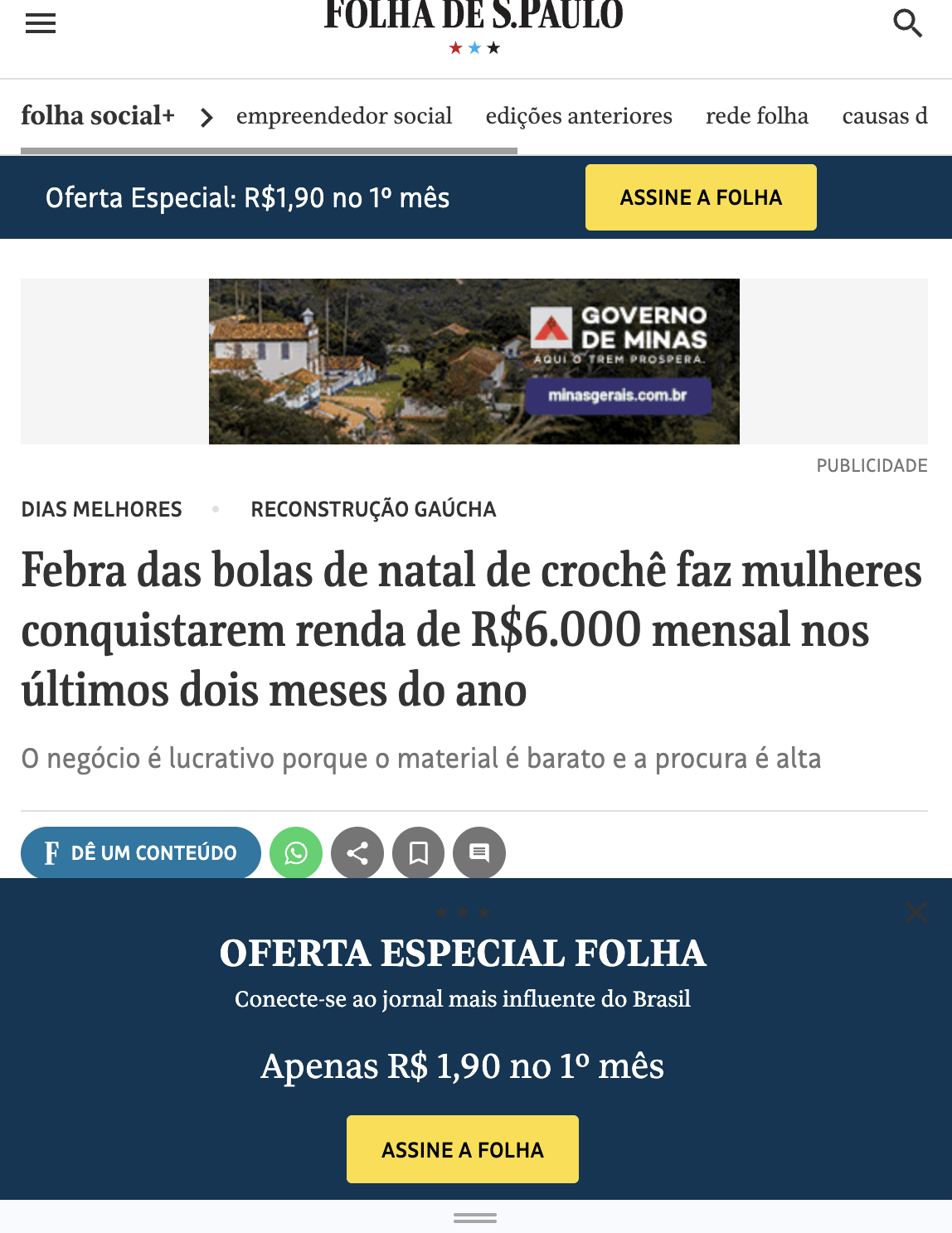 Febra das bolas de natal de crochê faz mulheres conquistarem renda de R$6.000 mensal